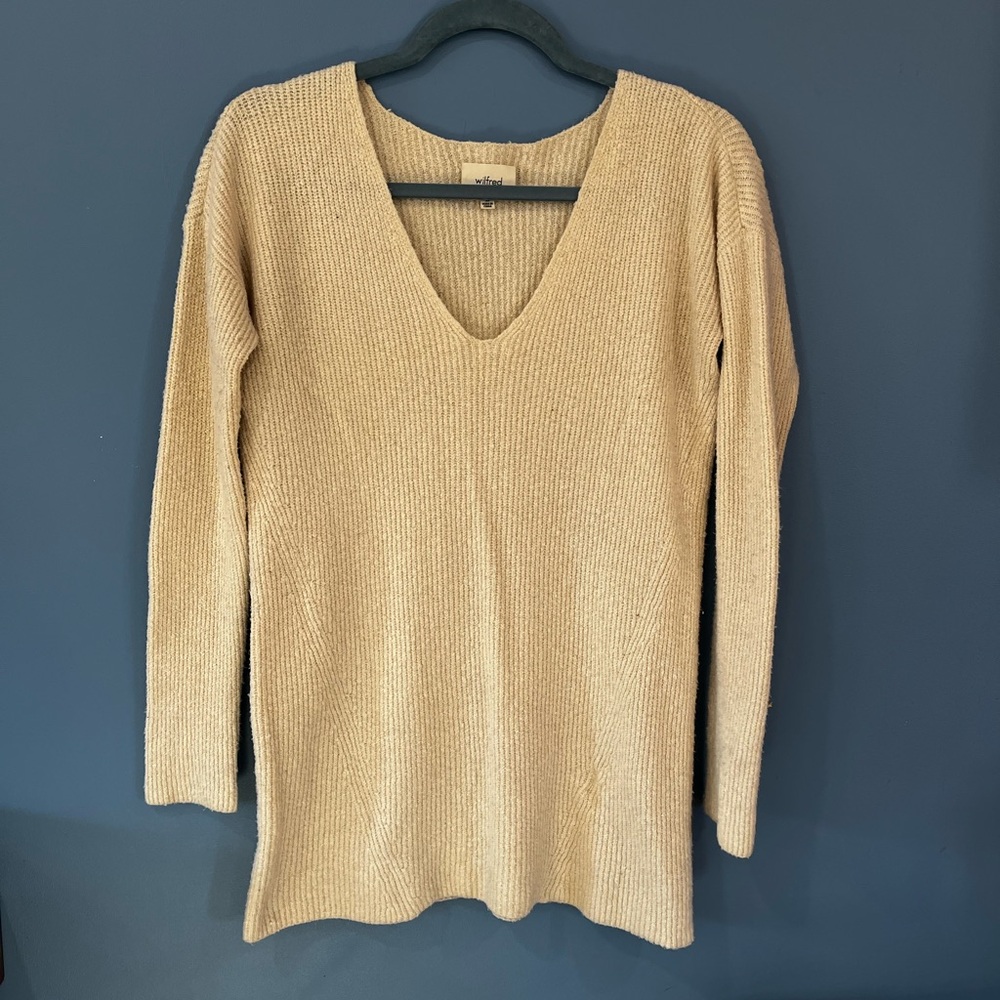 Wilfred Off-White Knit Sweater